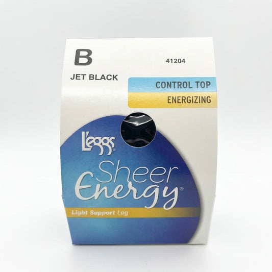 L'eggs Sheer Energy Control Top sheer toe Energizing Pantyhose(Suntan,Nude,Jet Black)